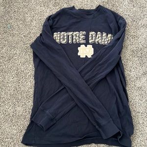 Notre Dame, white cream and dark blue